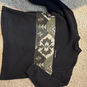 Black and Green Patterned Sweater